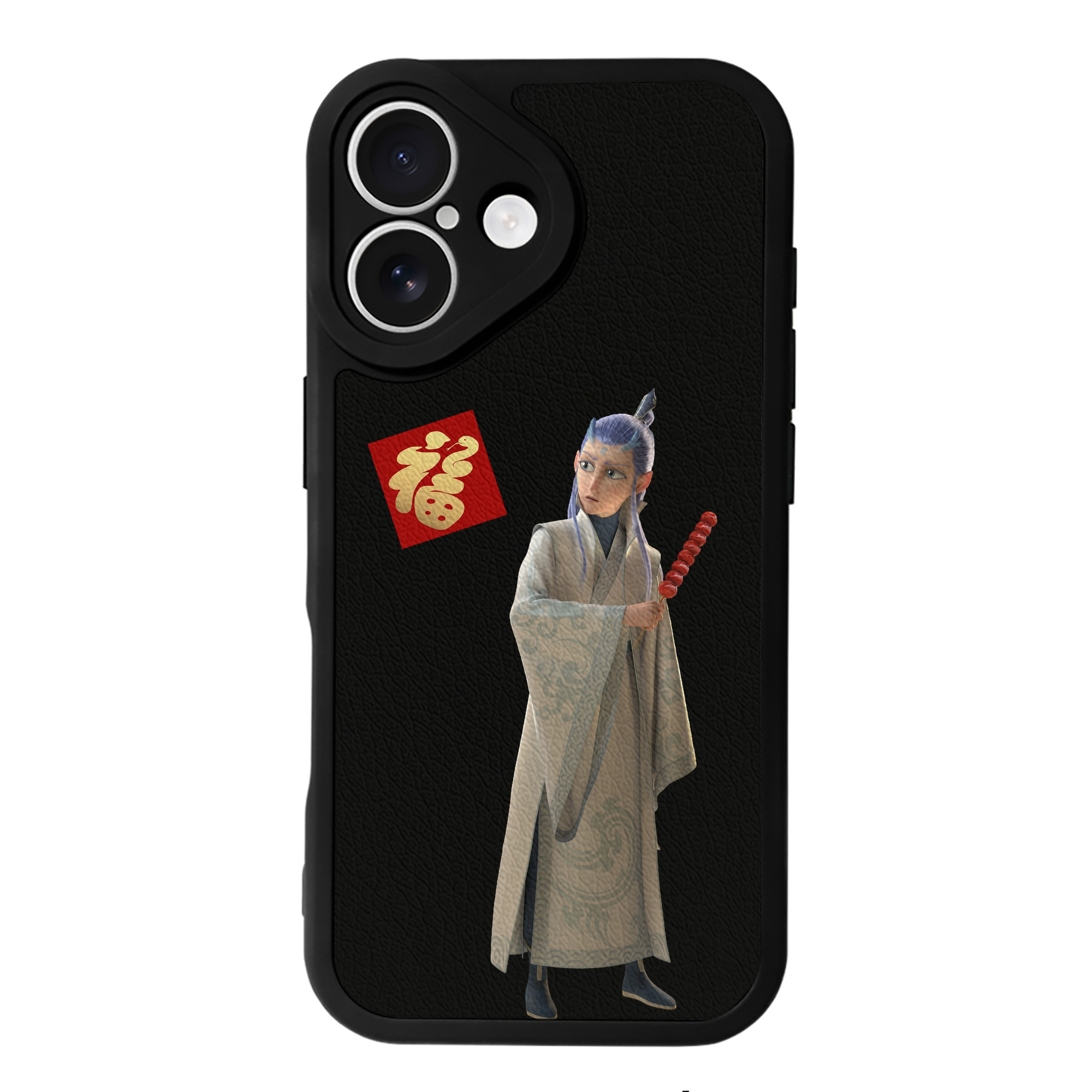 （画像用） Ne Zha 2 ナタ 魔童の大暴れ 【iPhone 16シリーズ対応】シリコンスマホケース（レザー調） 材質：シリコン
